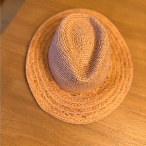 Galliano Sorbatti straw brimmed fedora style women’s  hat